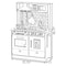 Gardenised Wooden Play Kitchen Toy, Light on Microwave, Cabinet, Sound Electronic Stove, Ages 3+ QI004208 - alternate 5